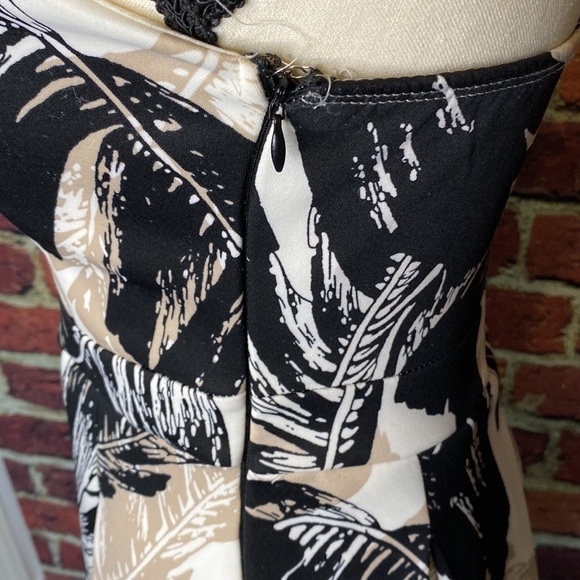 Revamped Strapless Tan & Black Skater Dress Size S - Picture 12 of 17